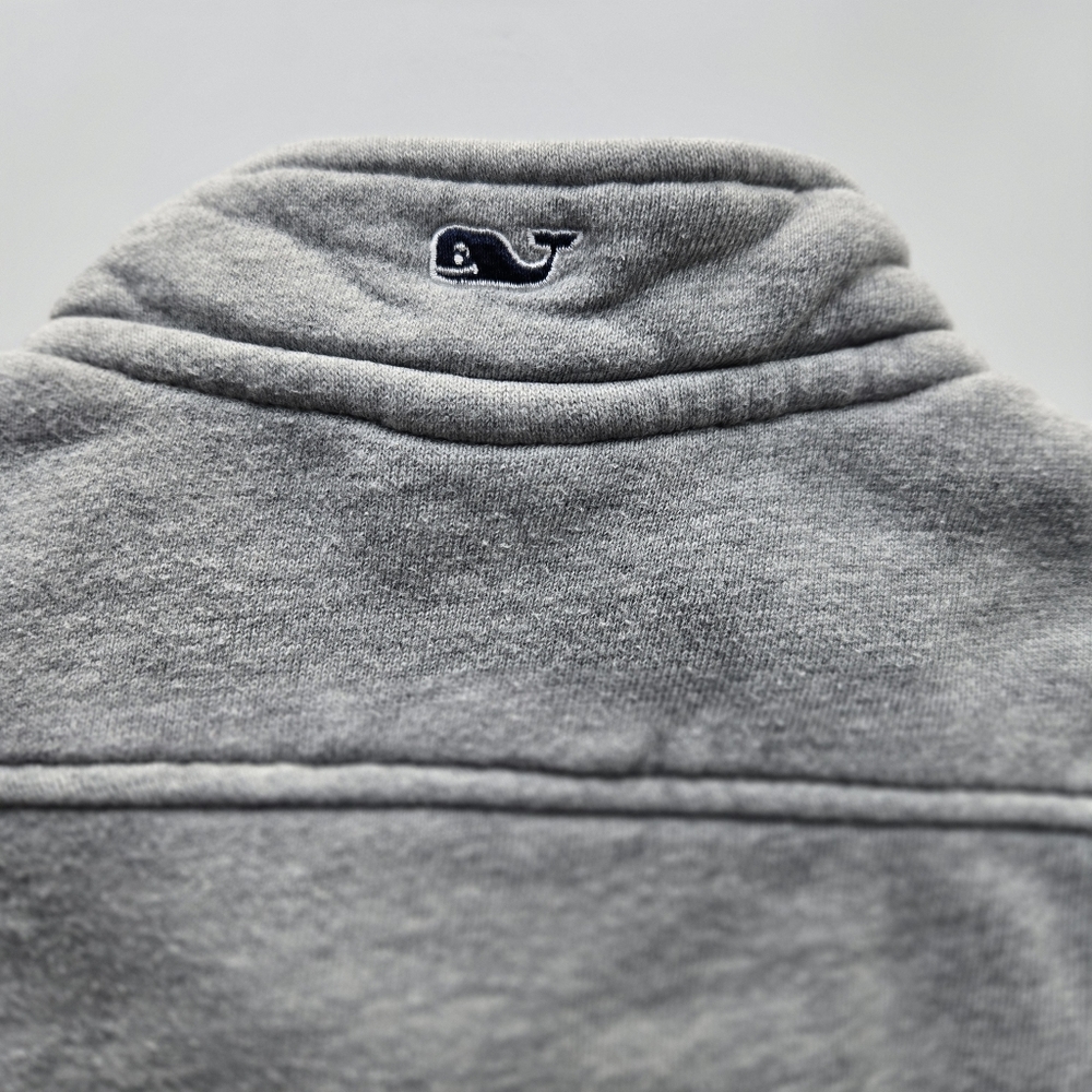 Vineyard Vines Light Gray Kids Quarter-Zip Sweatshirt 18m - Picture 5 of 5